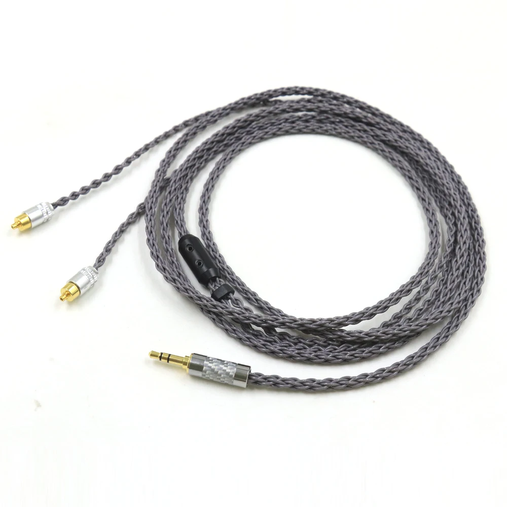 New Headphones Upgrade Cable For Sony IER-M7 M9 Z1R 3.5mm 2.5mm 4.4mm 8 Core Silver Plated Earphone