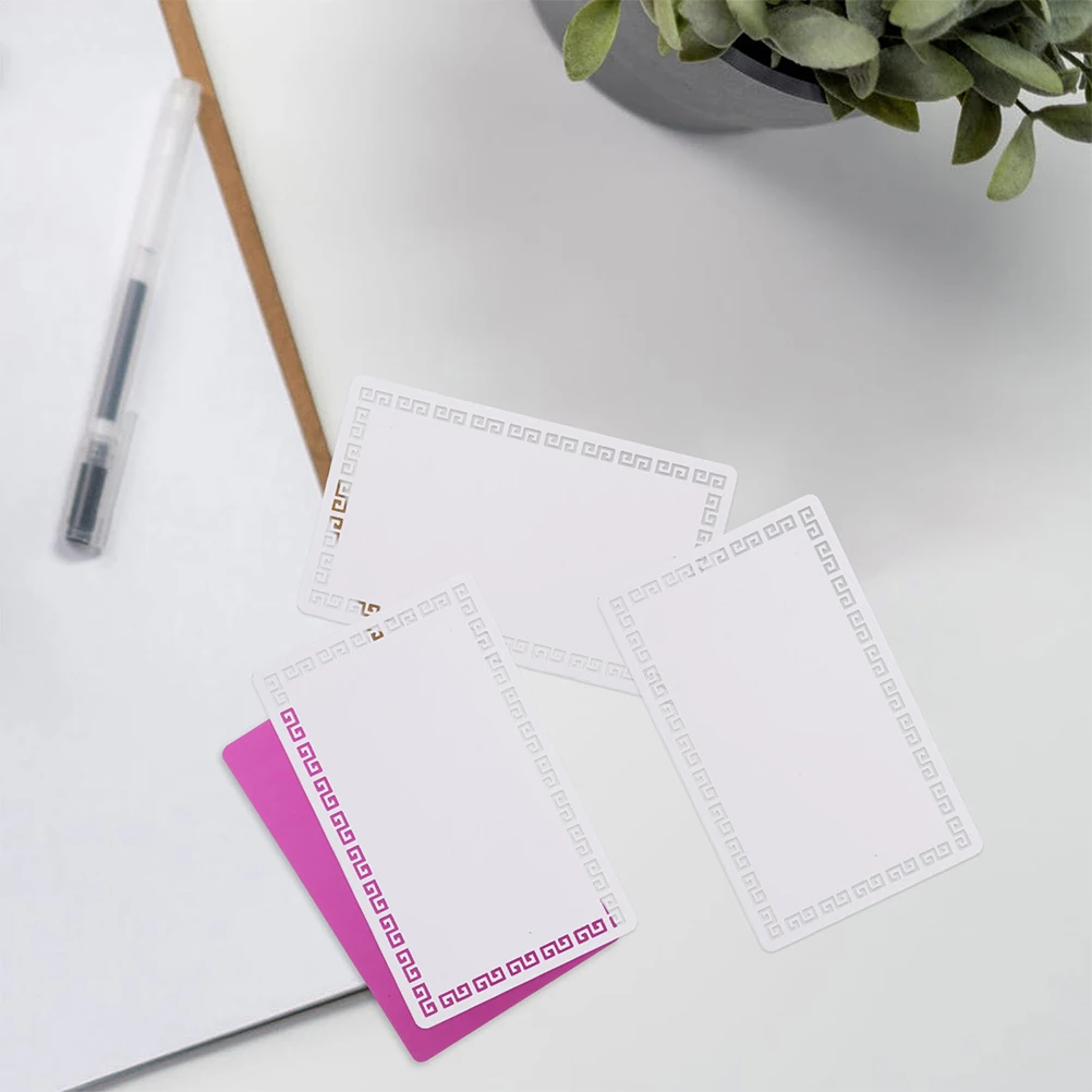 

10Pcs Sublimation Aluminum Business Card Blanks 86x54mm Metal DIY Printable Blank Cards Double Sided for Badges Name