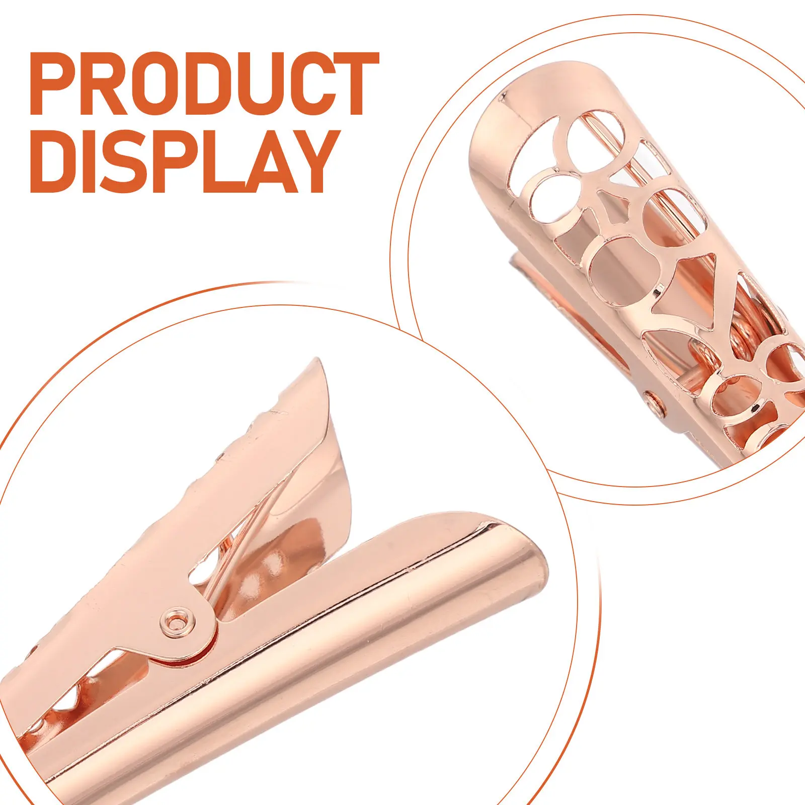 4Pcs Metal Hair Clips Hollow Pattern Hairpins Decorative Barrettes for Women Girls Elegant Styling Accessories Wedding Party