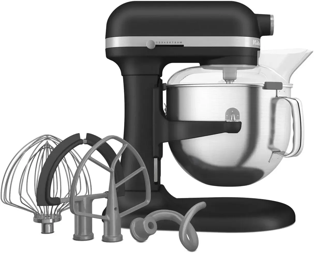 KitchenAid® 7 Quart Bowl-Lift Stand Mixer, Cast Iron Black