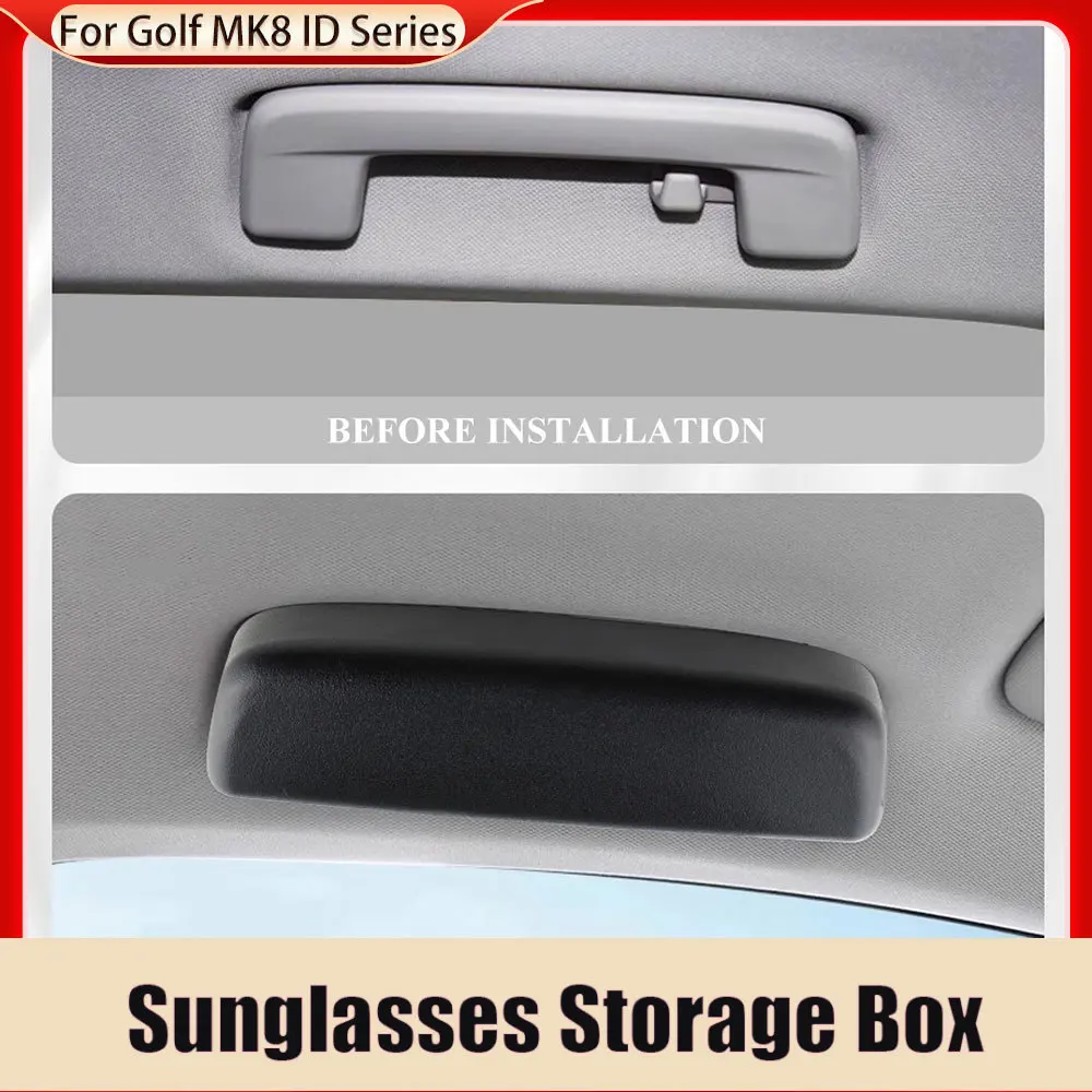 

For Golf Mk8 Golf 8 ID 3 ID 6 ID 4 Glasses Case Sunglasses Storage Box Case Holder Eyeglasses