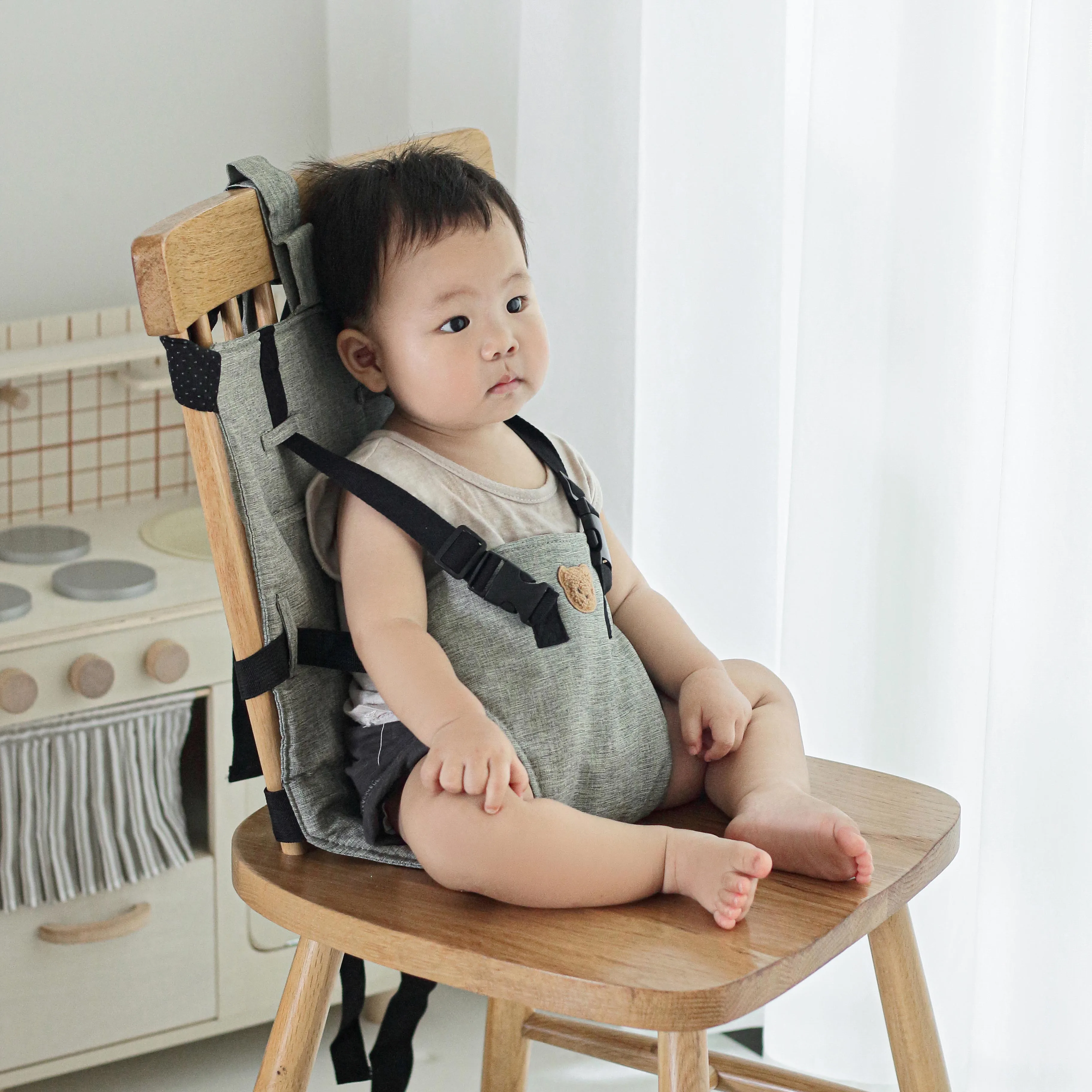 1 PCS Baby Baby Dining Chair Fixed Belt Baby Holding Auxiliary Belt Portable Outing Child Dining Chair Safety Belt Child Seat