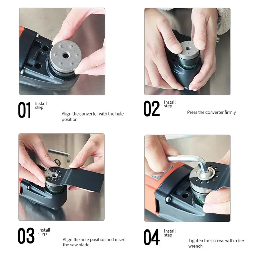 Imagem -05 - para Starlock Adaptador Ferramenta Sistema de Bloqueio Estrela Ferramentas Elétricas Oscilante Viu Lâmina Adaptador Sistema Bloqueio Estrela Adaptador Ferramenta Expansão