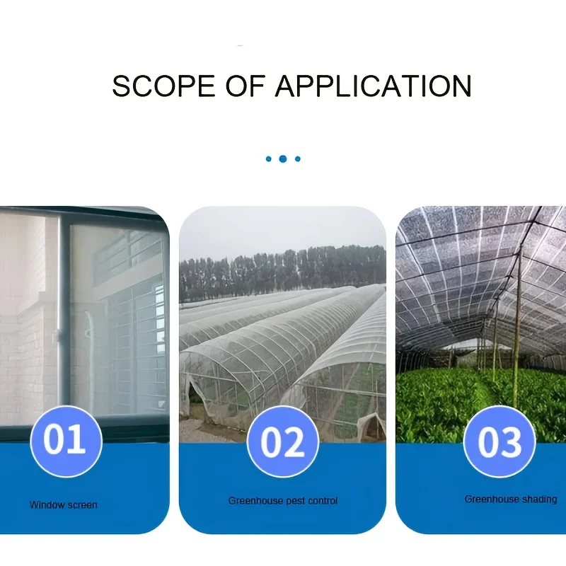 Window screen, anti pet mosquitoes suitable for doors and windows, living rooms, bedrooms garden breeding fence nets, durable