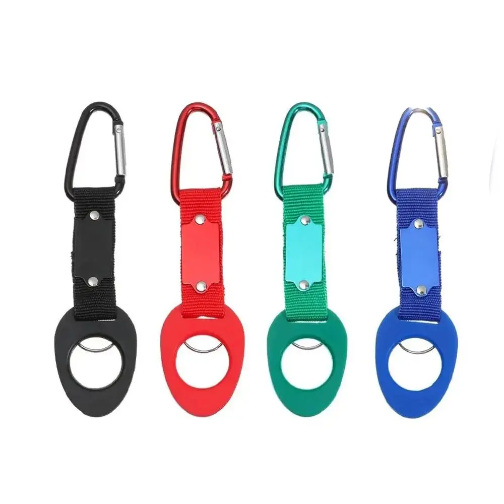 

Multi-Functional Aluminum Water Bottle Buckle Lightweight Solid color Backpack Carabiner Mini Tool Bottle Holder Hook Hiking