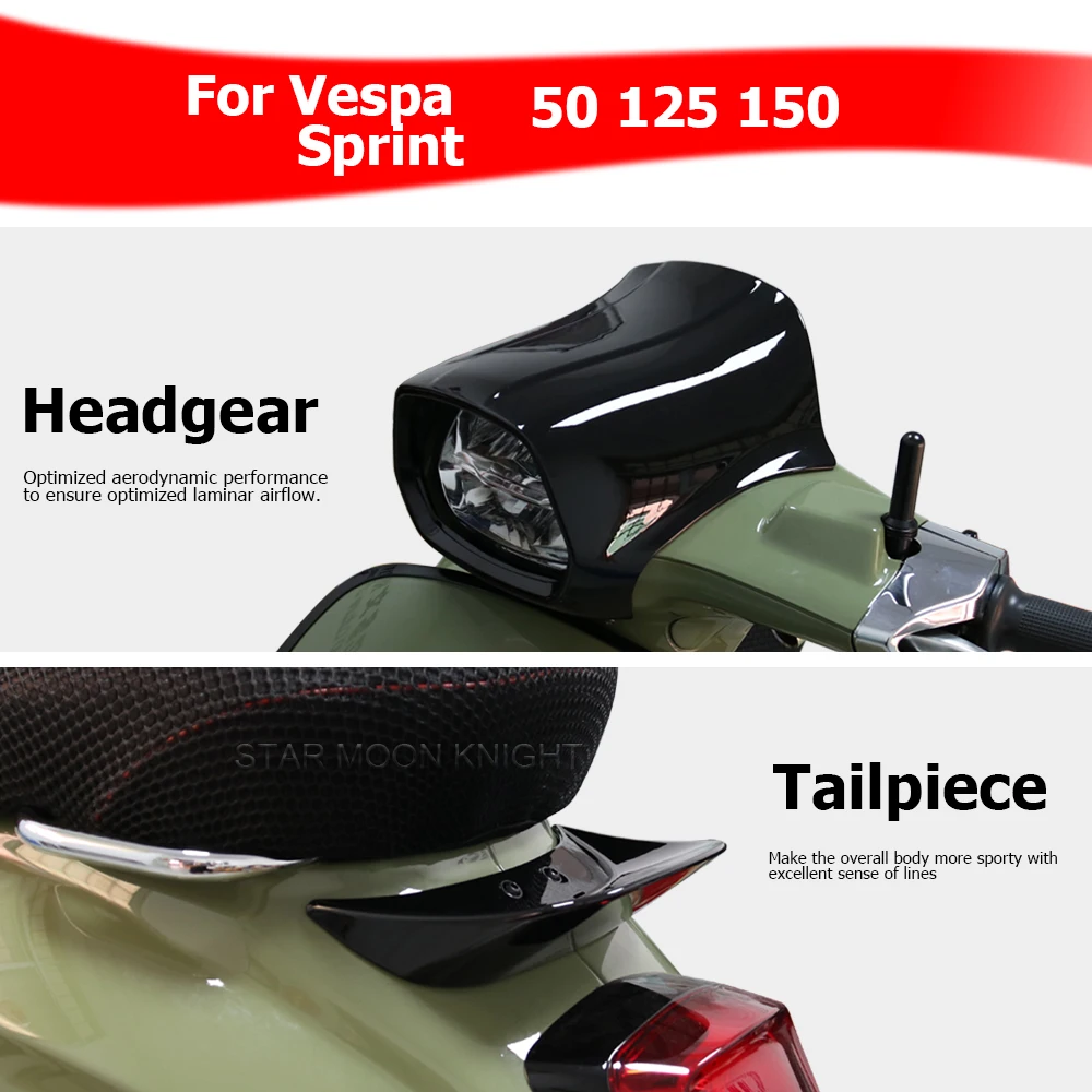 

Аксессуары из АБС-пластика для передней обтекателя лобового стекла для Vespa Sprint 50 125 150