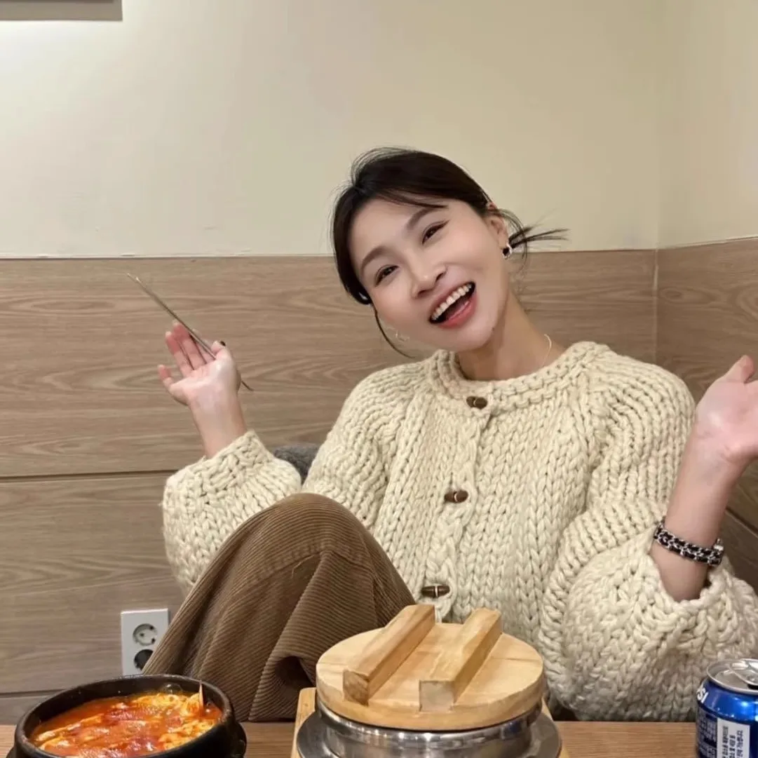 

Heavyweight Hand Knitted ort Sve Sweater oulder Insertion Knitted Sweater Warmth Guarantee Autumn Winter ential