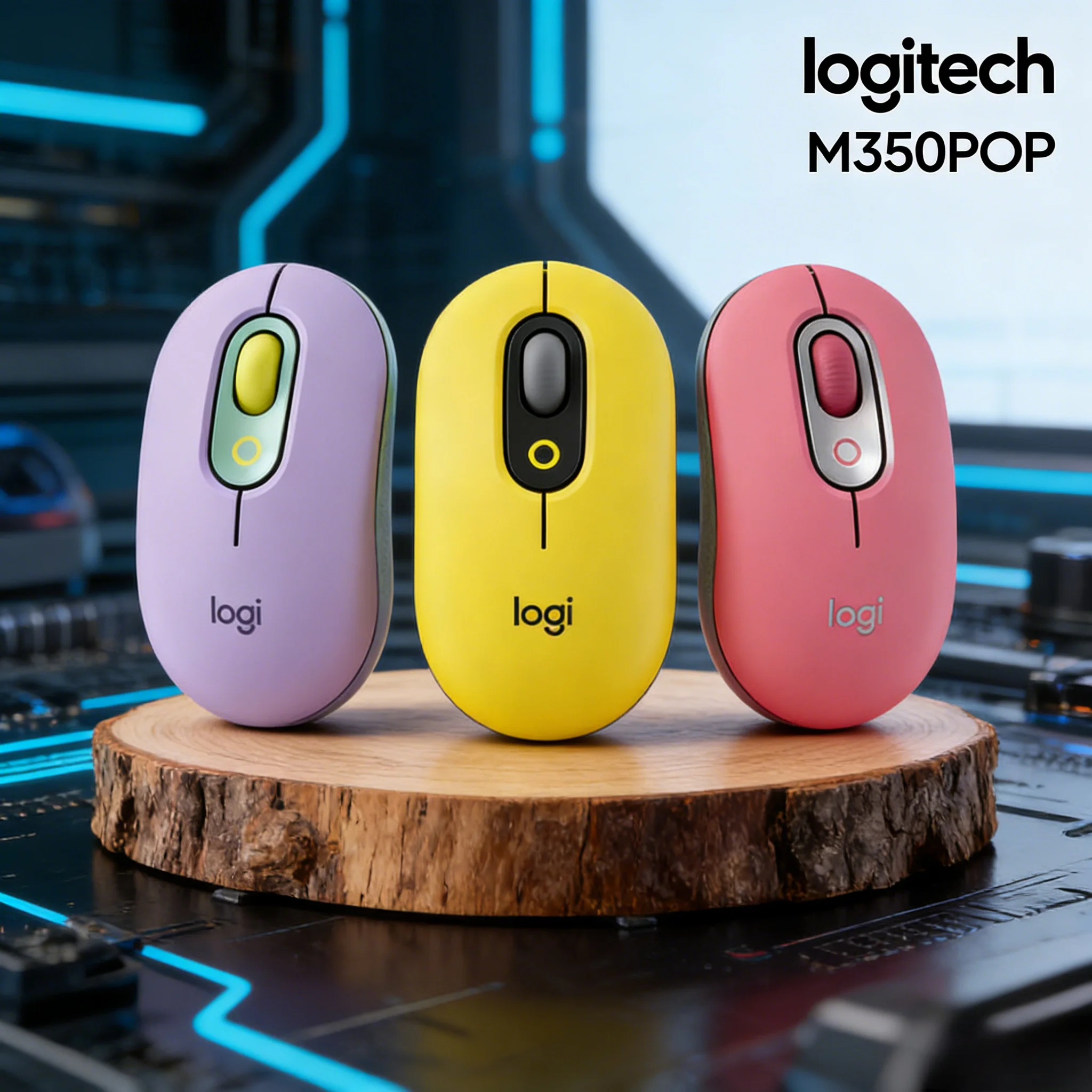 

Logitech MX Anywhere 3S/ M350Pop /M350Wireless Mouse,Logitech 350 POP: Silent Operation for Focused Study Sessions