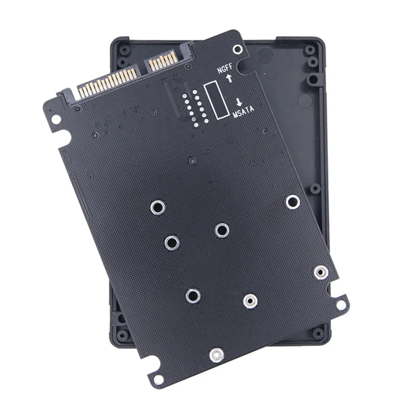 

ABT-4X M.2 NGFF MSATA SSD To SATA 3.0 Adapter Card 2 In 1 Converter Card M.2 SSD Adapter Card External Hard Drive Enclosure
