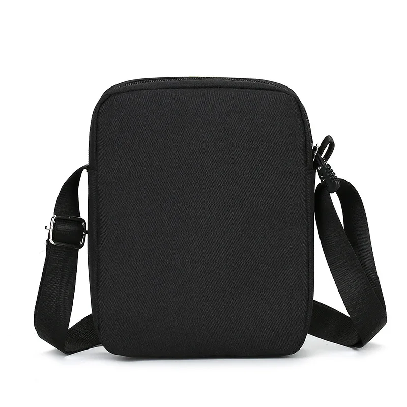 Bolso de hombro Oxford, Mini bolso negro duradero para teléfono móvil, riñonera para hombre, bolso cruzado Simple e informal