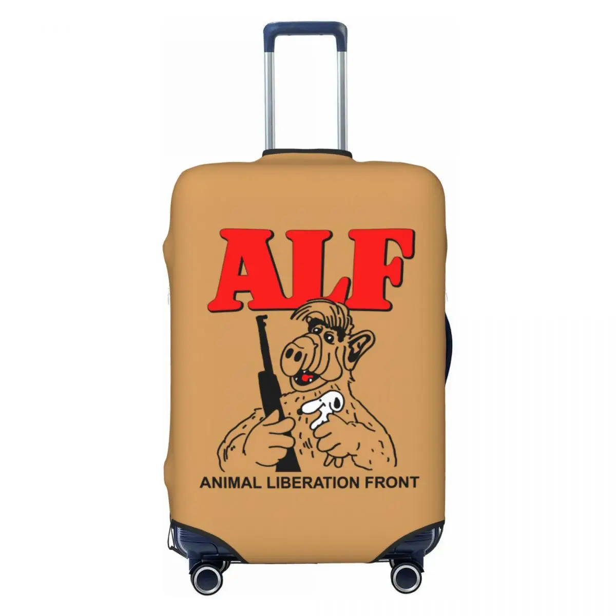 

Custom Fashion Alien Life Form ALF Luggage Cover Protector Washable Travel Suitcase Covers