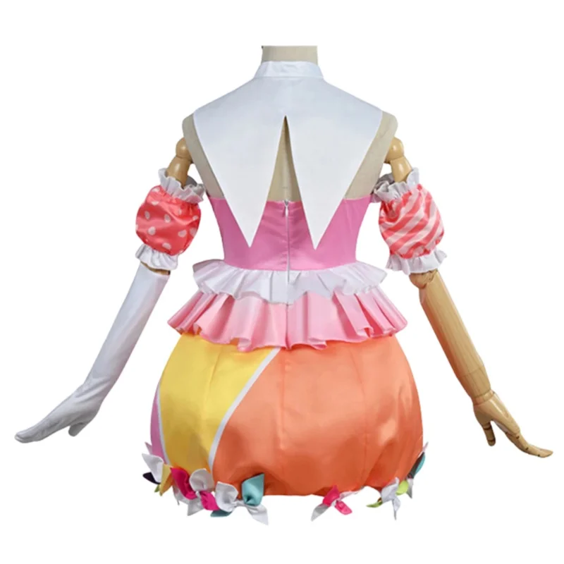 Projeto de anime sekai colorido palco ootori emu cosplay vestido lolita peruca festa de halloween uniforme ctx para mulheres meninas