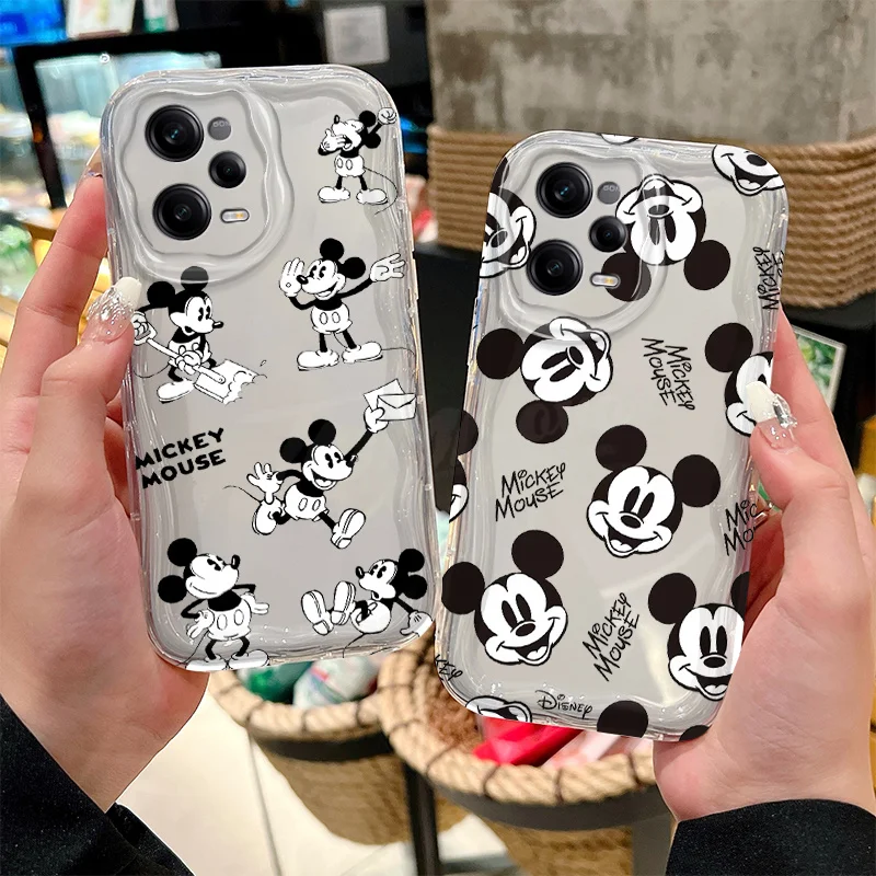 3D Disney Mickey Minnie Mouse Soft Case For Xiaomi Redmi Note 13 12 11 Pro Plus 4G 5G 12S 11S 10 10S 9 9S 8 13C 12C 10C Turbo 3