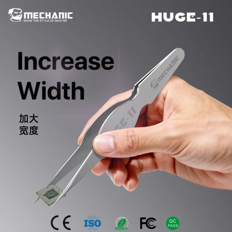 

Немагнитный пинцет с широким корпусом, высокопрочный, антикоррозийный, термостойкий, с эргономичной ручкой для ремонта смартфонов, изготовления ювелирных изделий