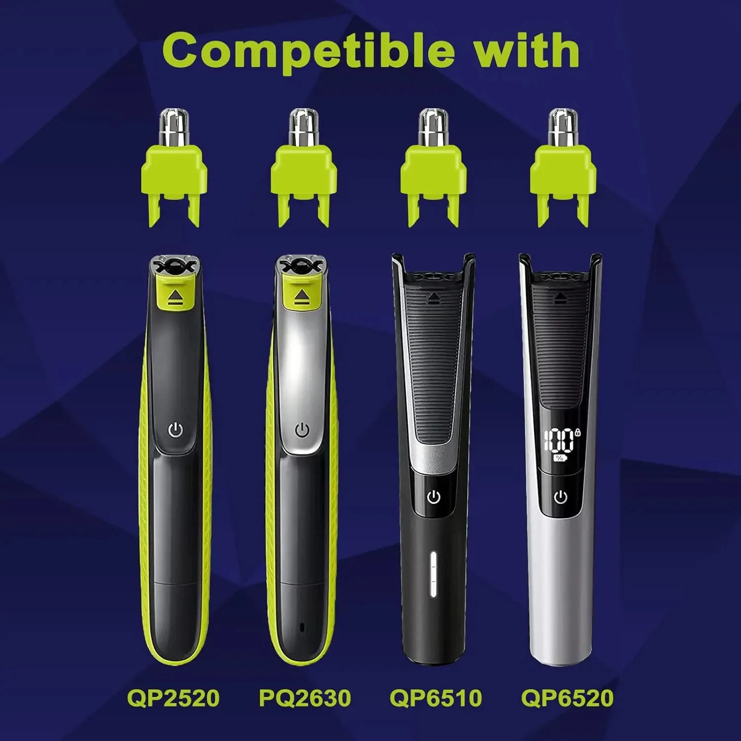 Nose Ear Hair Trimmer Replacement blade Heads For Philips QP2724 QP2630 QP2520 QP2734 QP2834, QP6530 one pro trimmers shavers image 3
