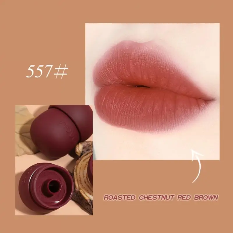 Face Blush Moisturizing Mushroom Lip Tint Mud 4 Colors Beauty Cosmetics Velvet Matte Lipstick Soft Smooth Lip Mud Lips Makeup