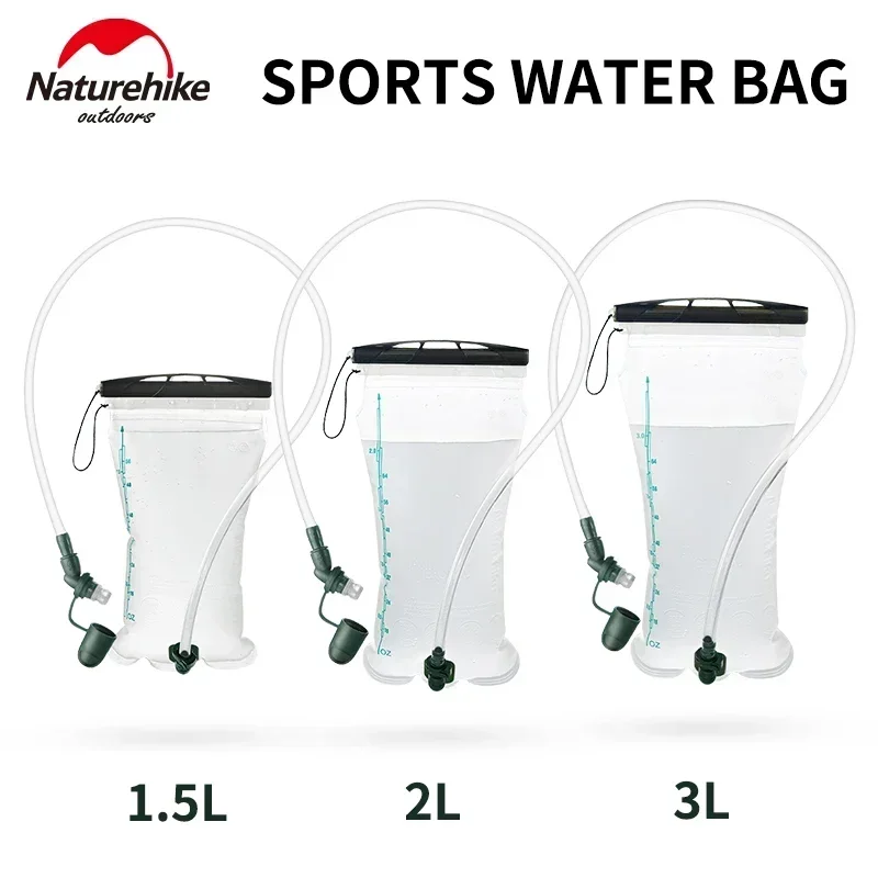 Naturehike TPU Drinking Water Bag 1.5L 2L 3L Water Bladder Hydration Pack Storage Bag for Outdoor Running Hiking Riding Foldable