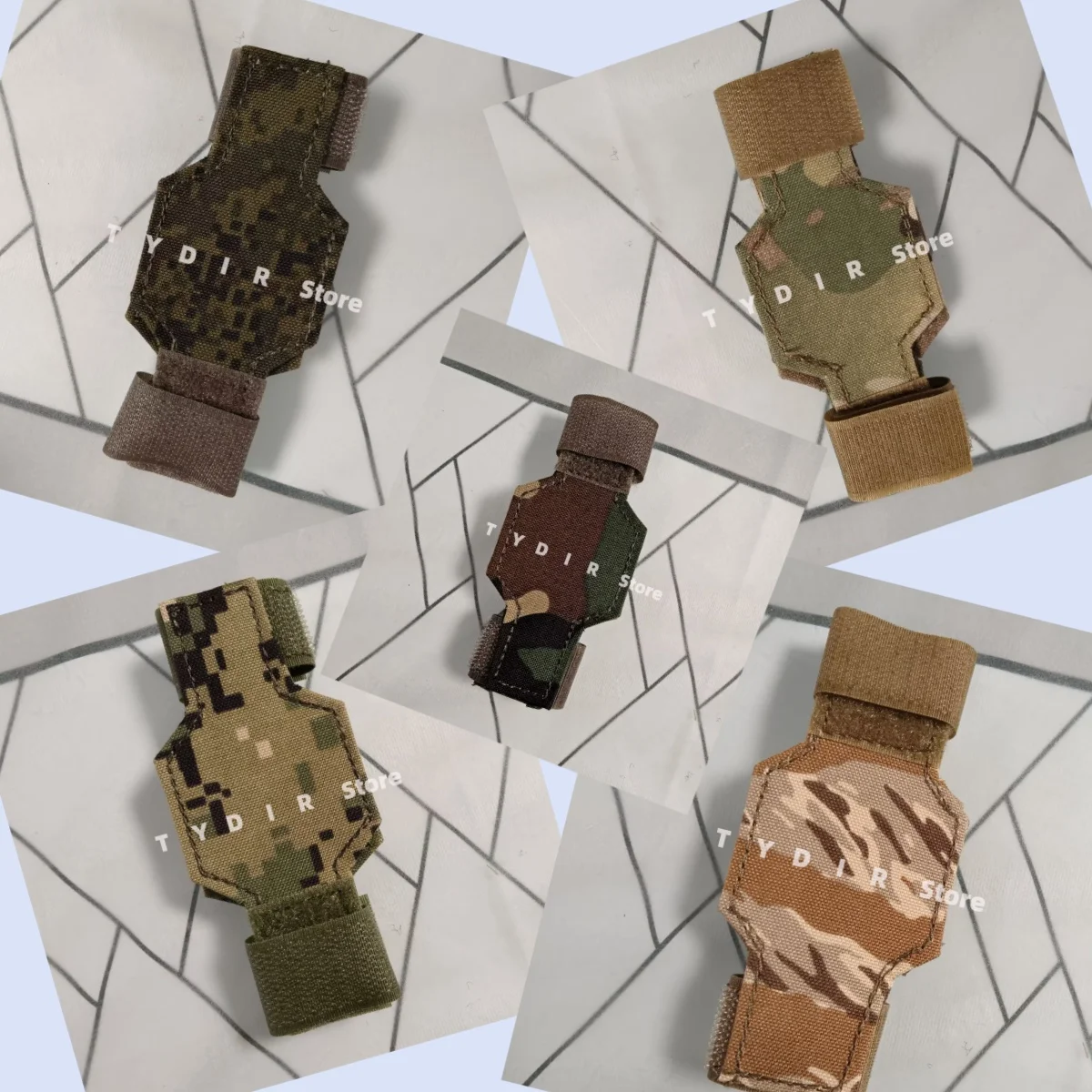 حافظة ساعة تكتيكية مموهة قابلة للطي من النايلون وغطاء حماية لساعة المعصم