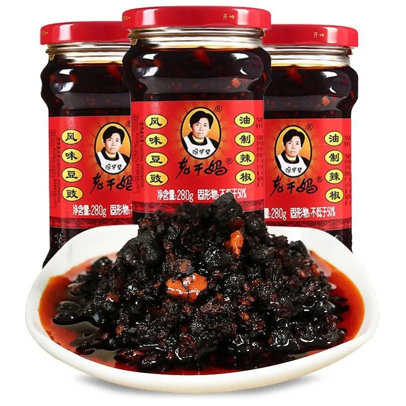 3個セット 老干媽 風味豆鼓 280g 風味トウチラー油 激辛 辛い 香り 辛味 風味 豆鼓 油制辣椒(豆鼓ラー油) 人気万能調味料 ラー油 餃子や