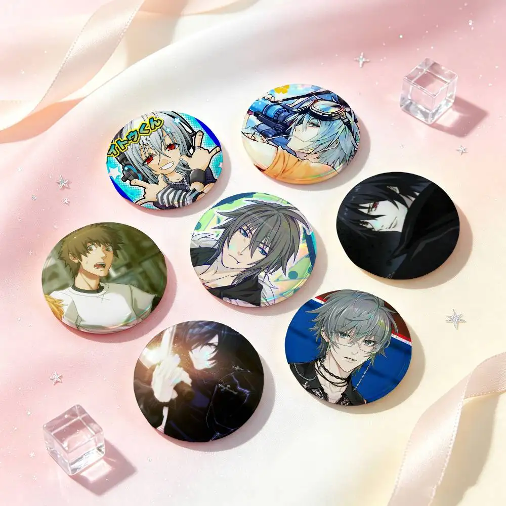 Anime Togainu No Chi Badges Button Round Creative Pin Brooch Badge Bag Decor Accessories Fans Collect Friends Gifts