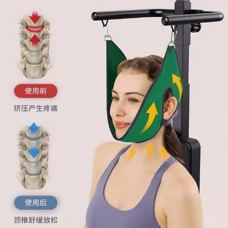 Neck Traction Chair with Waist Support Belt – Electric Stretching Device for Home Use, Relieves Neck Pain & Muscle Tension