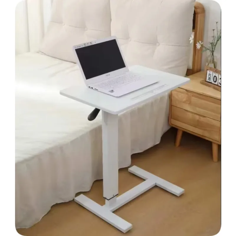 طاولة جانبية حديثة قابلة للتعديل في الارتفاع بجانب السرير، عجلات قابلة للقفل، تصميم بسيط لمطعم المكتب المنزلي #1