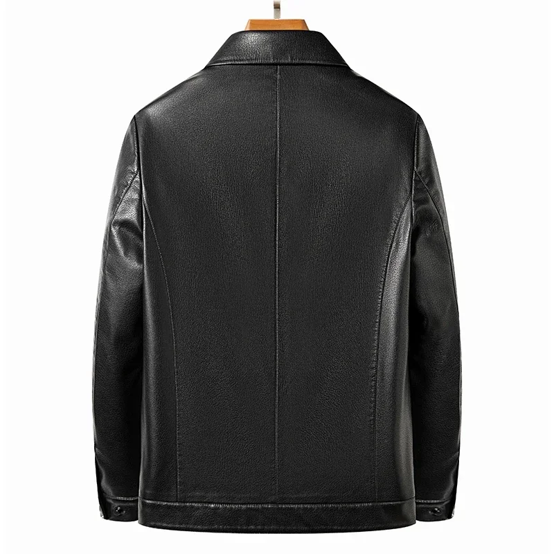 Spring and Autumn Men's Polo Mock Neck Jacket Fashion Slim Coat Black Grey Husband Gift Youth