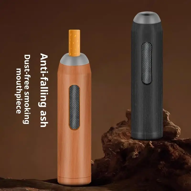 Mini Car Ashtray Portable Cigarette Holder with Cigarette Slot Universal Auto Cup Holder Fit for Driving Travel Home Use