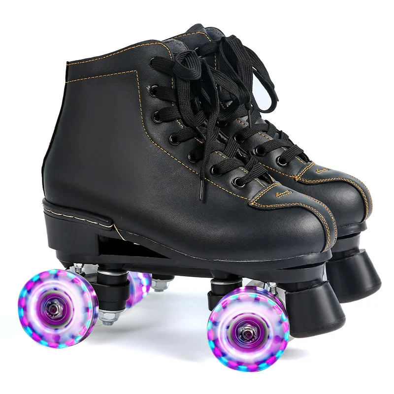 patins-a-roulettes-noirs-et-blancs-pour-adultes-patins-flash-roues-de-patinoire-patins-a-roulettes