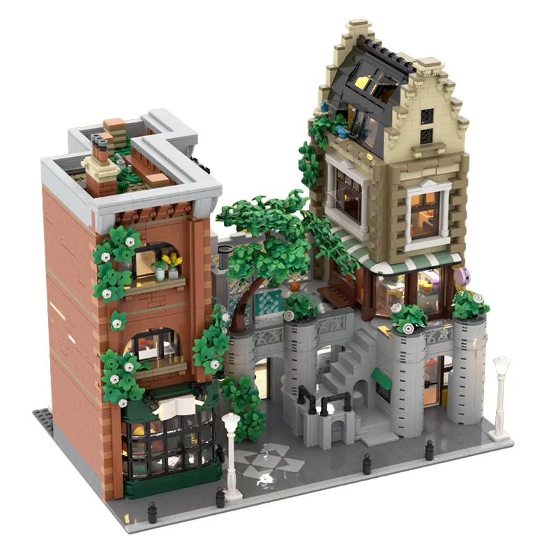 5708 PCS Modular Building City Center MOC Customize Modular Building Block Brick Kids Simple Creative DIY Boy Toy Birthday Gift