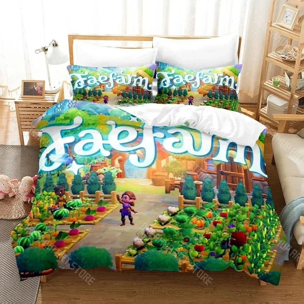 

3D Print Fae Farm Bedding Set Single Twin Full Queen King Size Bed Set Adult Kid Bedroom Duvetcover Sets
