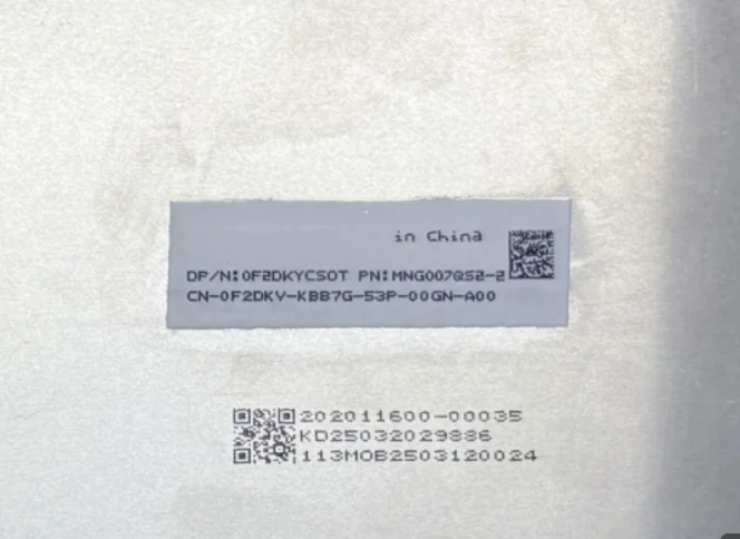 MNG007QS2-2 16.0'' Laptop LCD Screen Display Panel Matrix 1920×1200 EDP 30 Pins