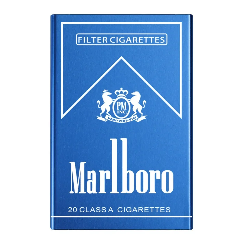 2025 Coarse Sliding Cover Cigarette Box 20 Pack Push-pull Cover Metal Pull-down Cigarette Box Personalized Lettering Wholesale - Image 5