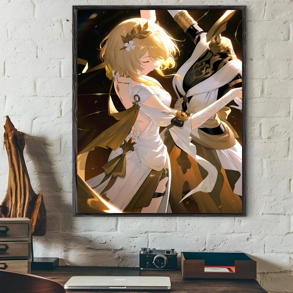 1 قطعة هونكاي ستار السكك الحديدية ويكي Aglaea لعبة المشارك ذاتية اللصق الفن ورق مقاوم للماء ملصق مقهى بار غرفة جدار ديكور