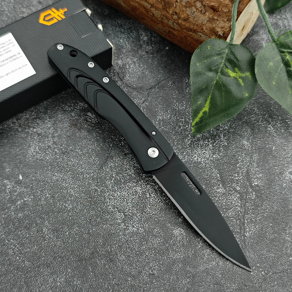 1910918a Tactical Folding Pocket Knife Hunting Self-defense EDC Small Outdoor Knife Sharp 5Cr13Mov Steel Blade 420 Steel Handle