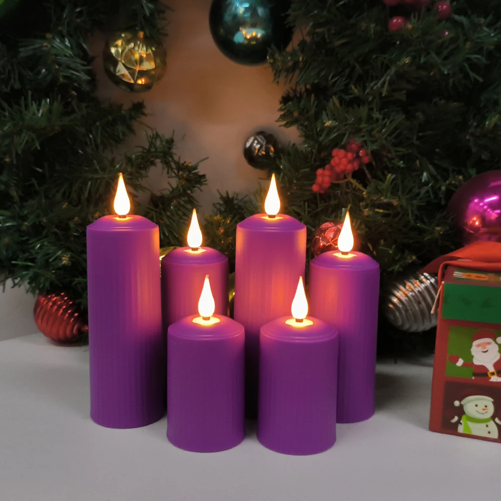 Led Candles Usb Rechargeable Flickering Flame With Remote Control Waterproof Light Wedding Candles Home Decoration Candle Lamp