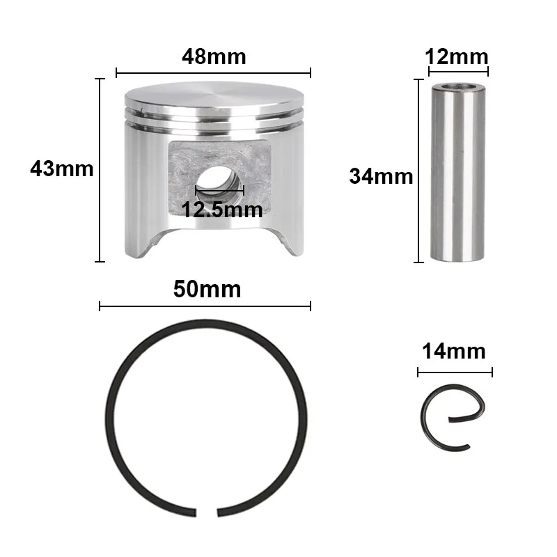 CMCP 48mm Piston Ring Kit With 2 Rings For Husqvarna 365 365XP 365 Special 365 EPA Chainsaw Spare Parts