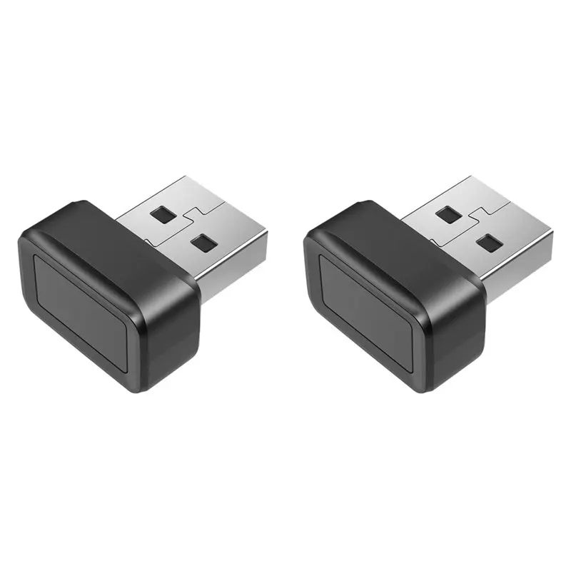 

【Горячая ПИС!】2X USB-ключ для чтения отпечатков пальцев, ключ безопасности FIDO U2F для Windows Hello, противоскользящий, быстрый соответствующий ключ безопасности, A