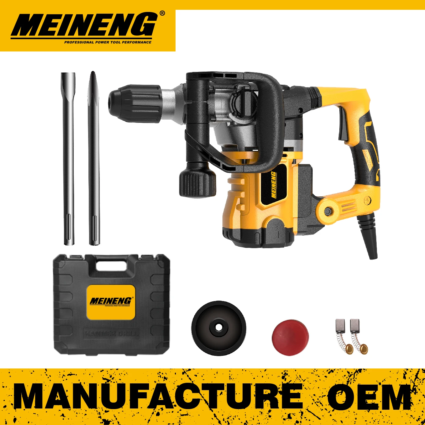 Professional 220V 50Hz Multi-functional Portable Electric Rotary Hammer Drill Machine for Industrial Construction Repair