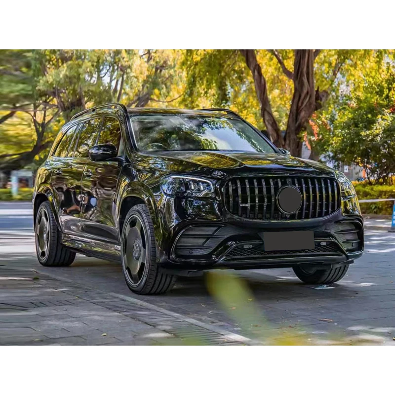Suitable for Benz GLS Class X167 2020-2024, AMG Style Front Bumper with Grille, Complete Auto Modification Body Kit
