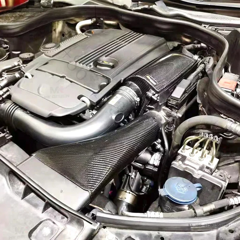 Hot Suitable for Mercedes-Benz C200 C260 E200 E260 dry carbon fiber intake kit with mushroom head air filter