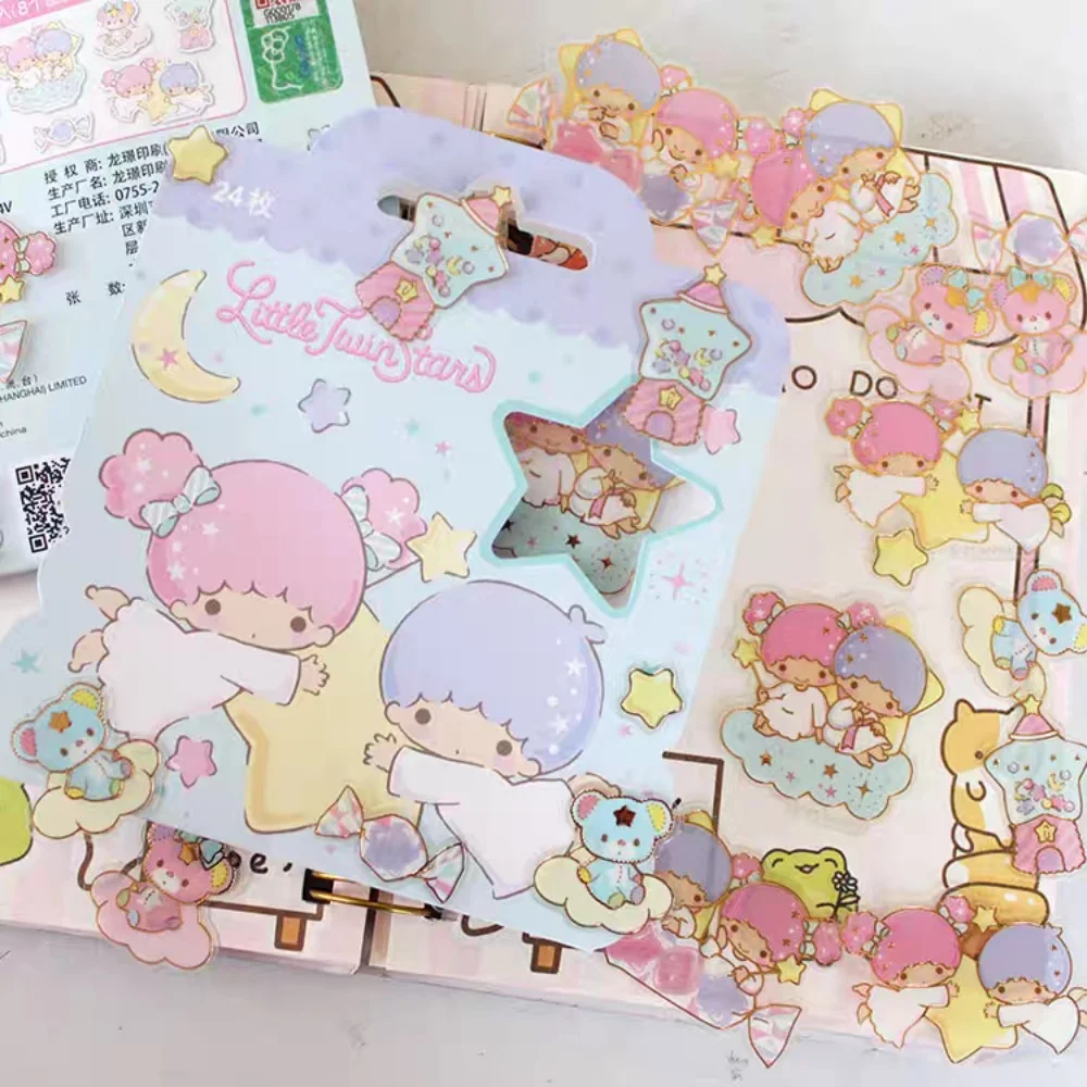 Oryginalne naklejki z kreskówek Sanrio Hello Kitty Kuromi Melody, zabawki-naklejki na rowery, telefony, laptopy, dekoracje na telefon, naklejki, prezenty dla dziewczynek