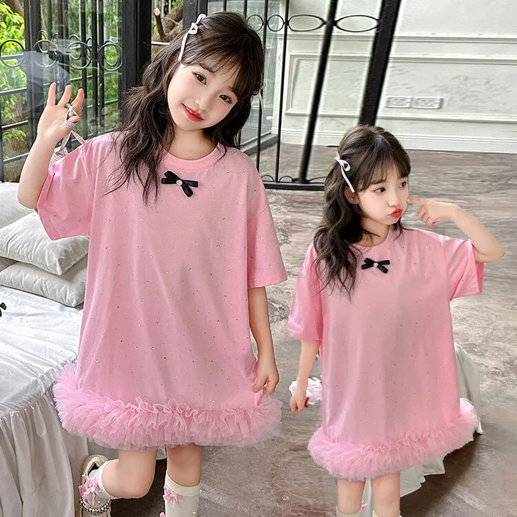 Girls Skirts 2024 Summer New Children's Clothing CuHK Children Korean Style Fashion Skirts Casual Simple and All-matching