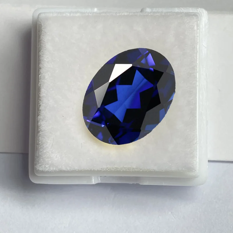 Large Sapphire Natural Oval Cut 13x18mm 16.0ct VVS Loose Sapphire Passed Test VVS Loose Gemstone for Jewelry Making DIY Gem