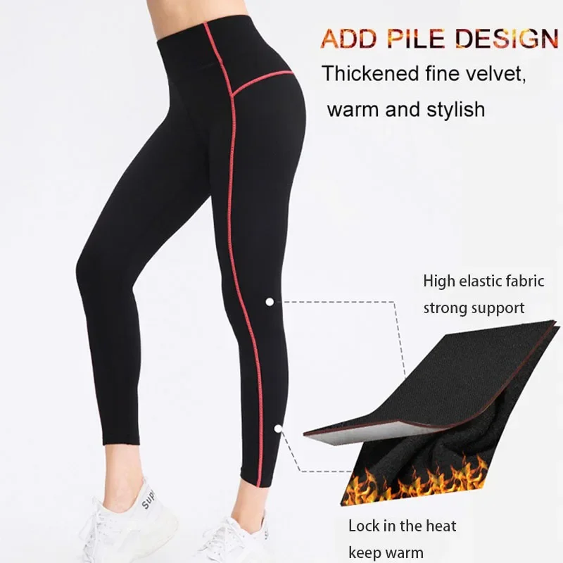 Thermal Underwear Women Mock-Neck Sets Thin Fleece Fitness Shapewear Elastic Winter Female Clothing Undershirts and Underpants