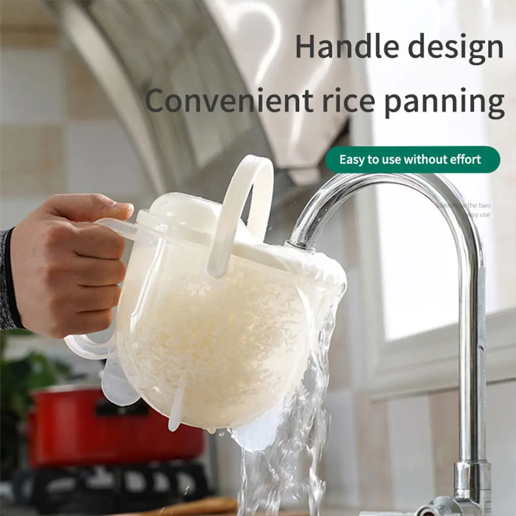 Washing Rice Machine with Handle Plastic Strainer Soybean Washer Sieve Convenient Multifunctional for Kitchen Supplies