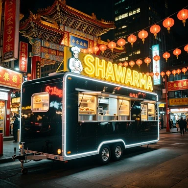 

New Style Street Coffee Van Catering Cart Burgers Fries Ice Cream Bus Food Truck for Night Market