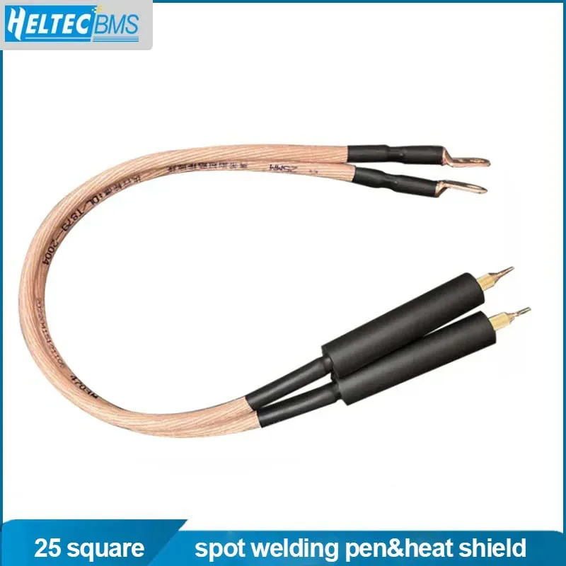 electronic welding kit 25 square spot welding pen with heat insulation sleeve red copper handle rubber plastic heat tools