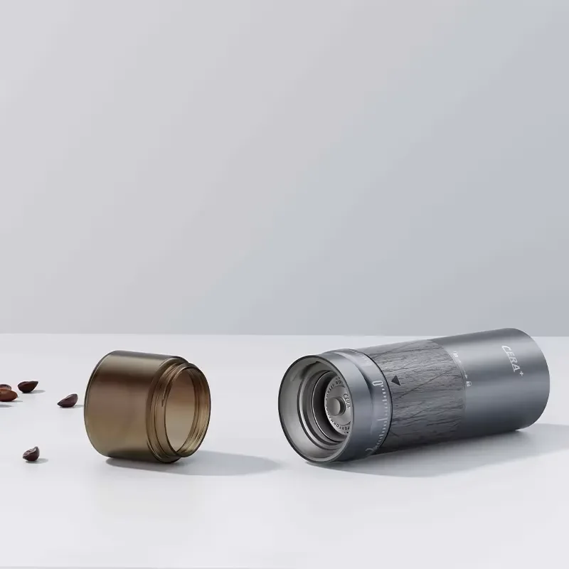 for Aluminum Alloy CNC Stainless Steel Burr Coffee Grinder 10 Star Core Manual Bean Mill for Home Kitchen Barista Brewing