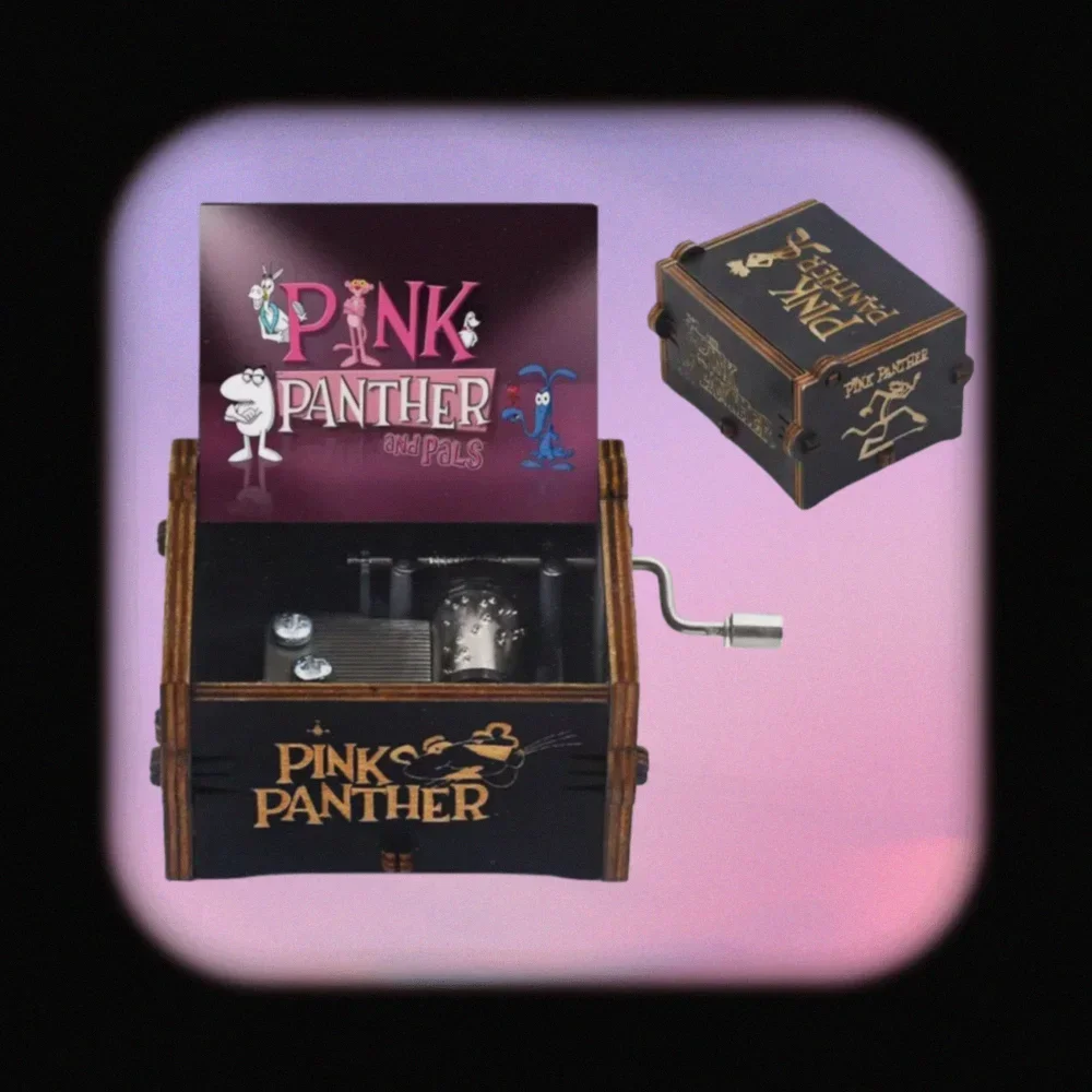 Adornos de caja de música de madera, tallas clásicas, cajas de música con manivela, manualidades navideñas, regalos, regalos